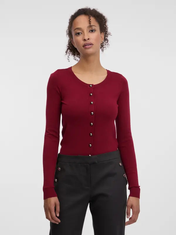 Orsay Burgundy Women's Cardigan ORSAY - Women's