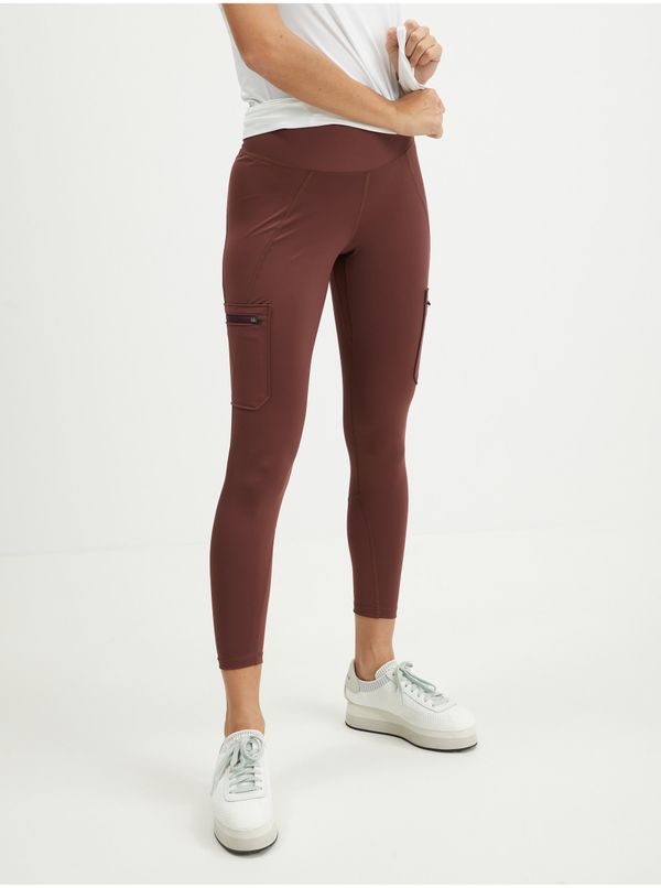 Wrangler Burgundy women's leggings with pockets Wrangler - Women's