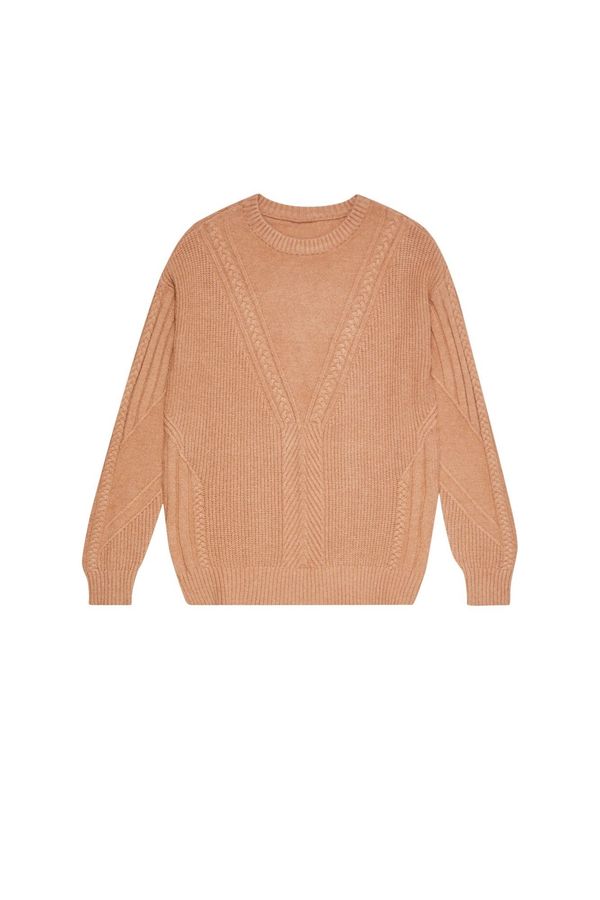 Moodo Cable knitted sweater - beige