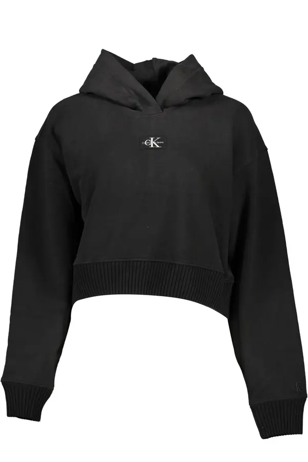 Calvin Klein Calvin Klein Badge Wide Sleeves Crop Hoodie