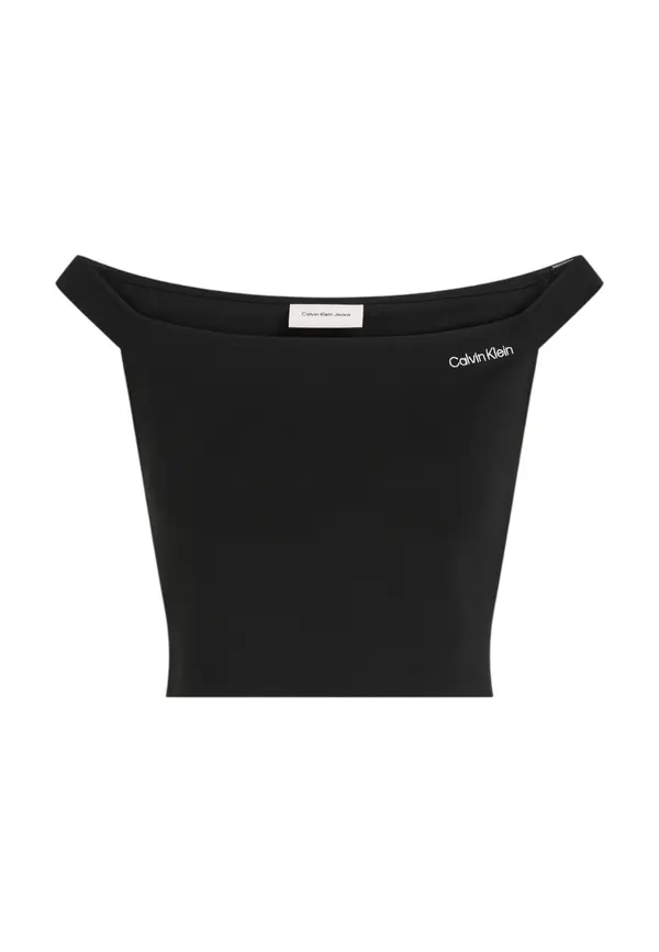 Calvin Klein Calvin Klein črn top z ladjastim izrezom