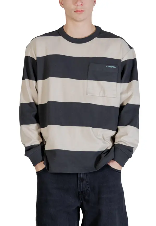 Calvin Klein Calvin Klein črtasta majica z dolgimi rokavi