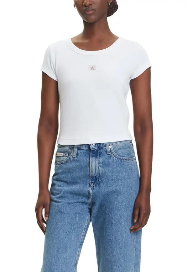 Calvin Klein Calvin Klein Jeans bela majica s kratkimi rokavi