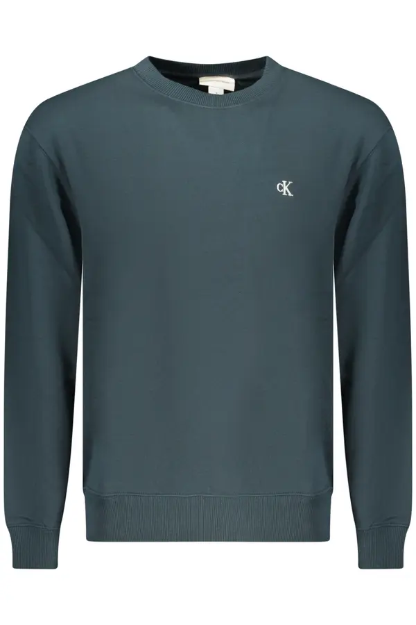 Calvin Klein CALVIN KLEIN MEN'S BLUE ZIP-UP SWEATSHIRT