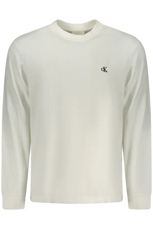Calvin Klein CALVIN KLEIN MEN'S LONG-SLEEVE T-SHIRT WHITE