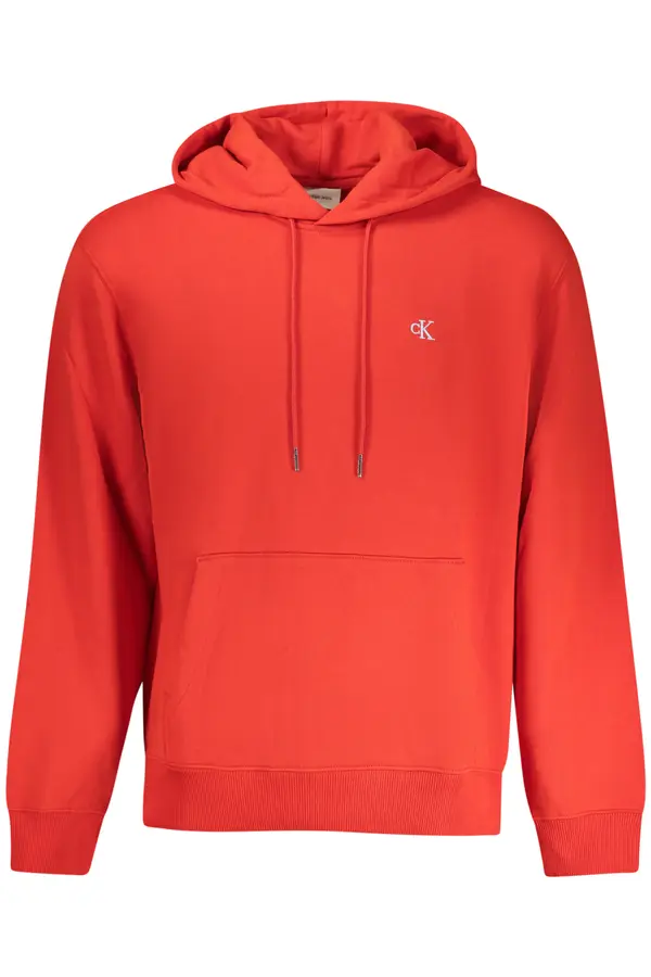 Calvin Klein CALVIN KLEIN MEN'S RED ZIP-UP SWEATSHIRT