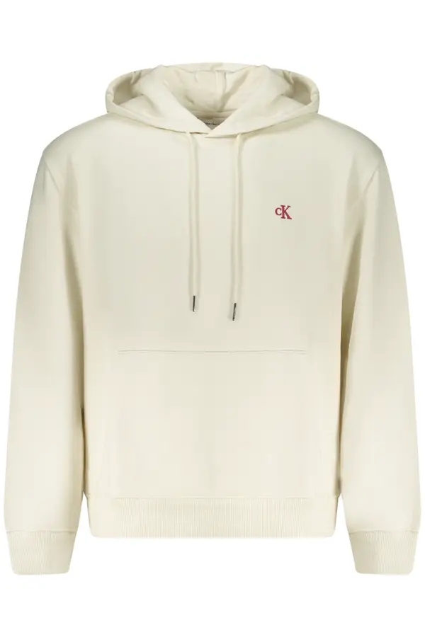 Calvin Klein CALVIN KLEIN MEN'S ZIP-UP SWEATSHIRT WHITE