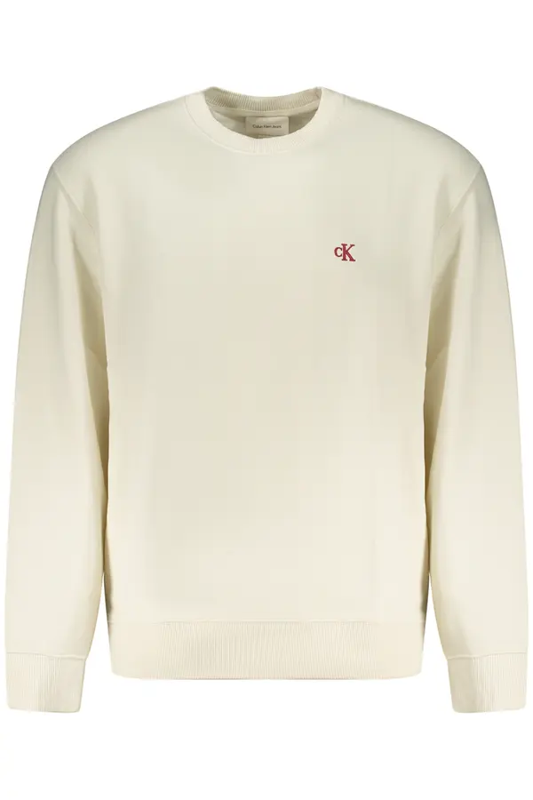 Calvin Klein CALVIN KLEIN MEN'S ZIP-UP SWEATSHIRT WHITE