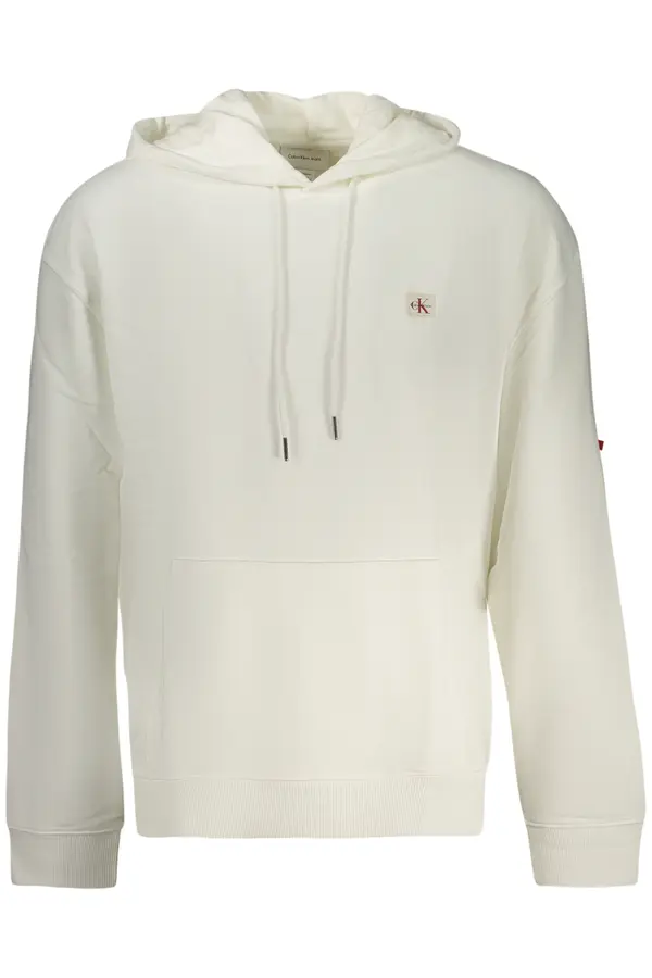 Calvin Klein CALVIN KLEIN MEN'S ZIP-UP SWEATSHIRT WHITE