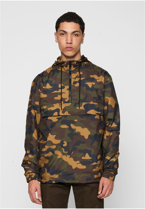 Urban Classics Camo Pull Over Windbreaker woodcamo