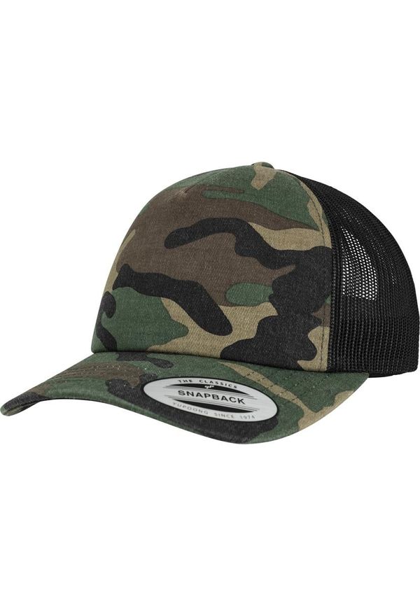 Flexfit Camo Trucker Beanie woodcamo/blk