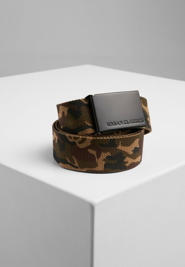 Urban Classics Canvas belts woodcamo/blk