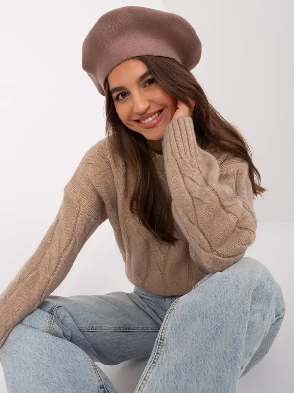 Wool Fashion Italia Cap-AT-CZ-231305.82P-dark beige
