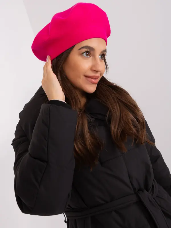 Wool Fashion Italia Cap-AT-CZ-231305.82P-Dark Pink