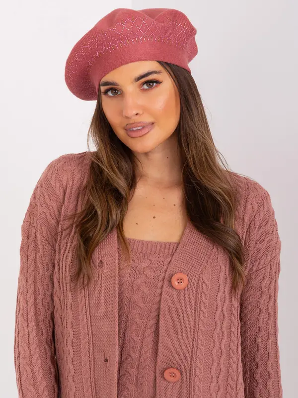 Wool Fashion Italia Cap-AT-CZ-231605.24P-Dark Pink