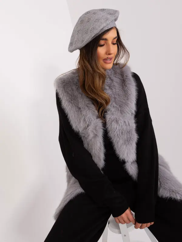 Wool Fashion Italia Cap-AT-CZ-2318.27-grey