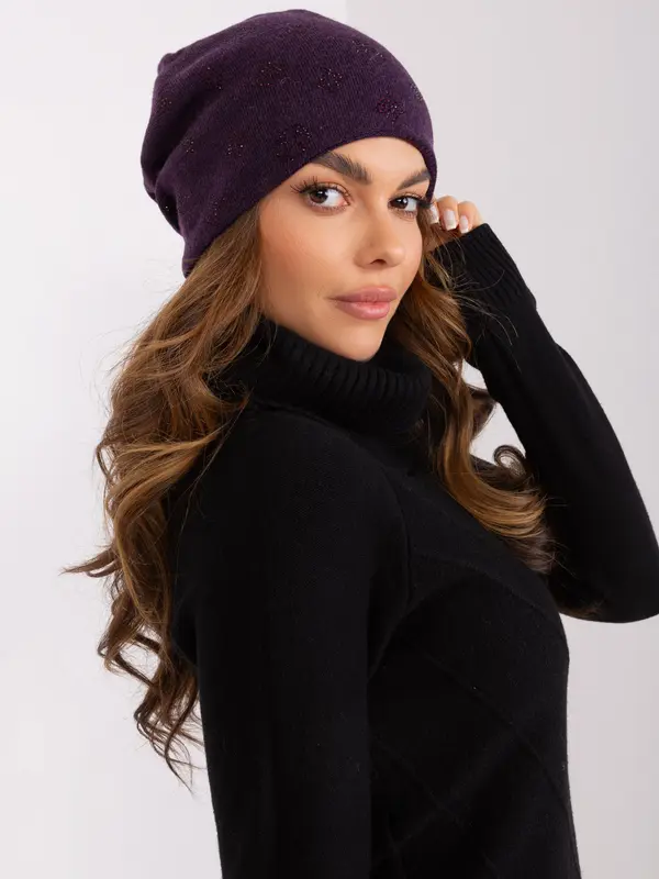 Wool Fashion Italia Cap-AT-CZ-2325.85-dark purple