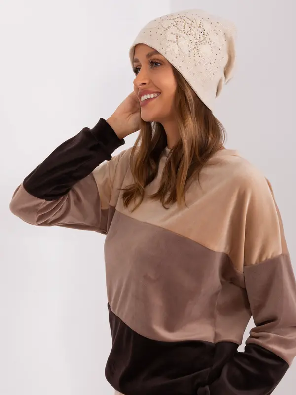 Wool Fashion Italia Cap-AT-CZ-23250.01P-light beige