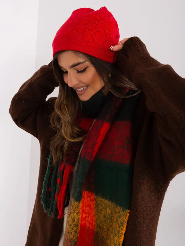 Wool Fashion Italia Cap-AT-CZ-23250.36P-Red