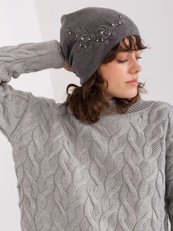 Wool Fashion Italia Cap-AT-CZ-2329.79-dark gray