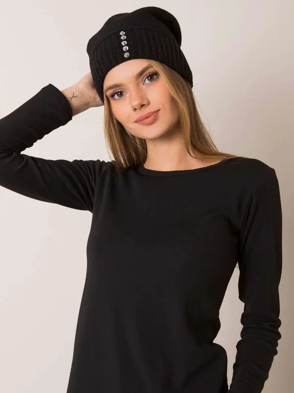 RUE PARIS Cap-JK-CZ-13.65-black