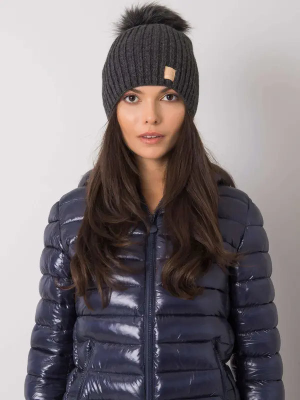 RUE PARIS Cap-JK-CZ-24.30-dark gray