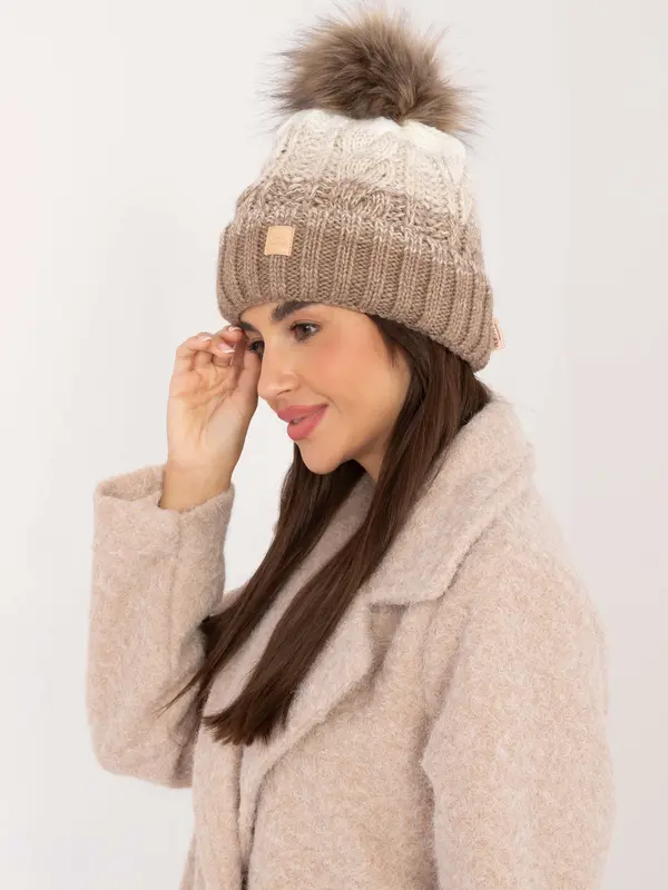 RUE PARIS Cap-JK-CZ-52.17-dark beige