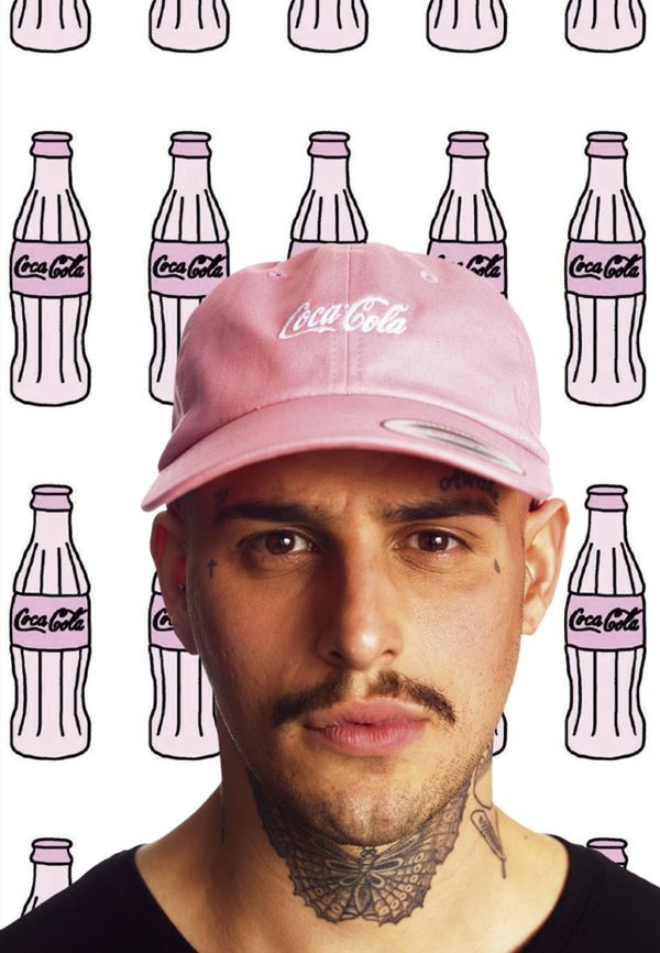 Merchcode Cap with Coca Cola logo pink