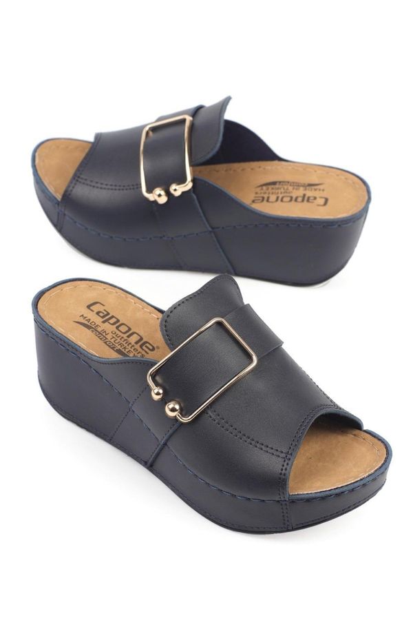 Capone Outfitters Capone Outfitters Anatomical Soft Comfortable Sole, Wedge Heels Mommy Slippers.