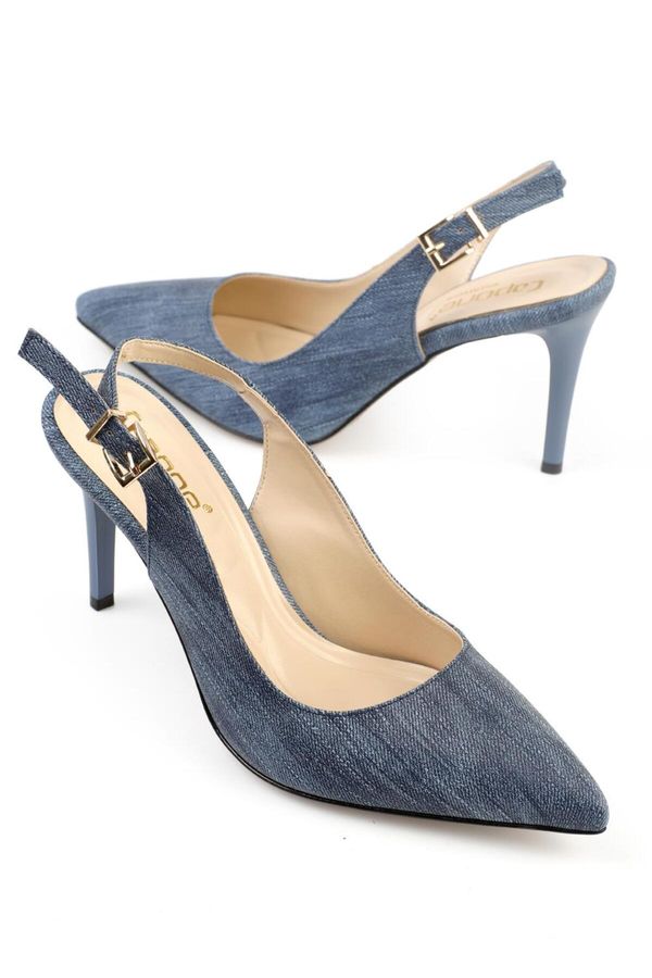 Capone Outfitters Capone Outfitters Women's Open Back Medium Heel Shoes