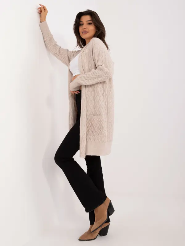 Wool Fashion Italia Cardigan-AT-SW-2366.61-beige