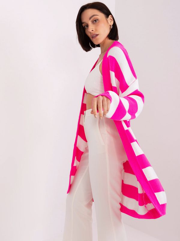 BADU Cardigan-BA-SW-8033.21-fluo pink