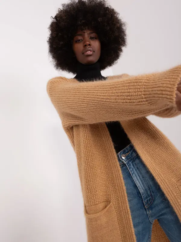 Italy Moda Cardigan-DHJ-SW-1009.09P-camel