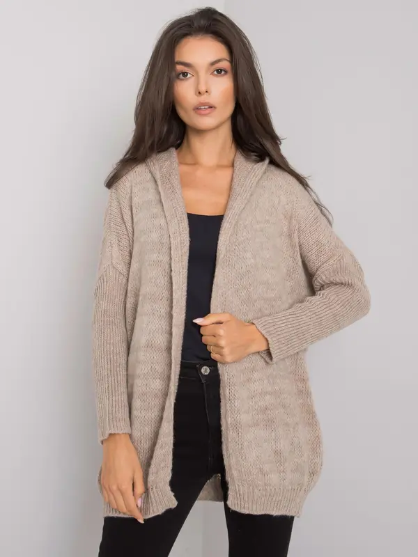Och Bella Cardigan-TW-SW-BI-6911.15-dark beige