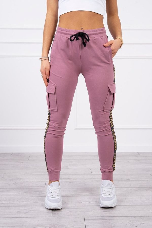 Kesi Cargo pants dark pink