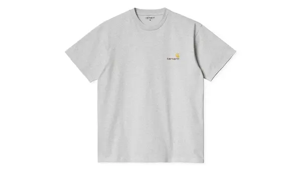 Carhartt Wip Carhartt WIP majica s kratkimi rokavi American Script siva