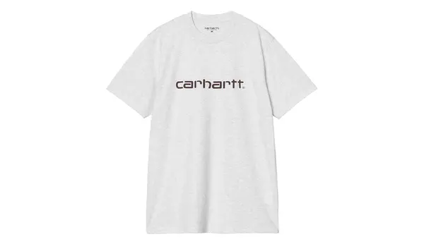 Carhartt Wip Carhartt WIP majica s kratkimi rokavi in ​​potiskom, siva