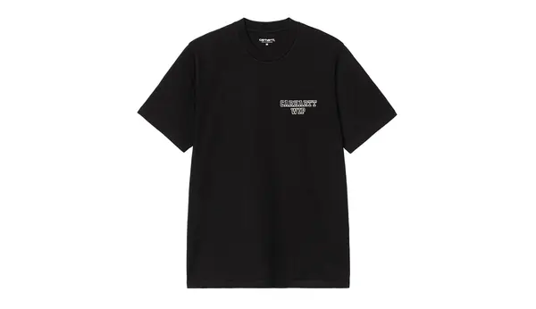 Carhartt Wip Carhartt WIP majica z motivom bivših študentov, črna