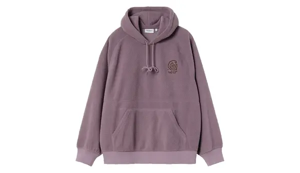 Carhartt Wip Carhartt WIP pulover s kapuco Helix vijoličen