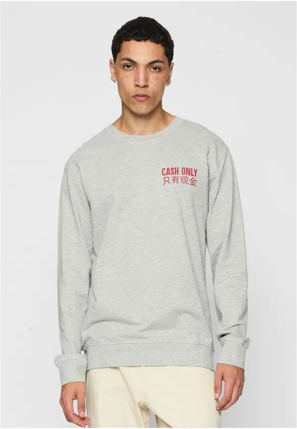 Mister Tee Cash Only Crewneck Grey