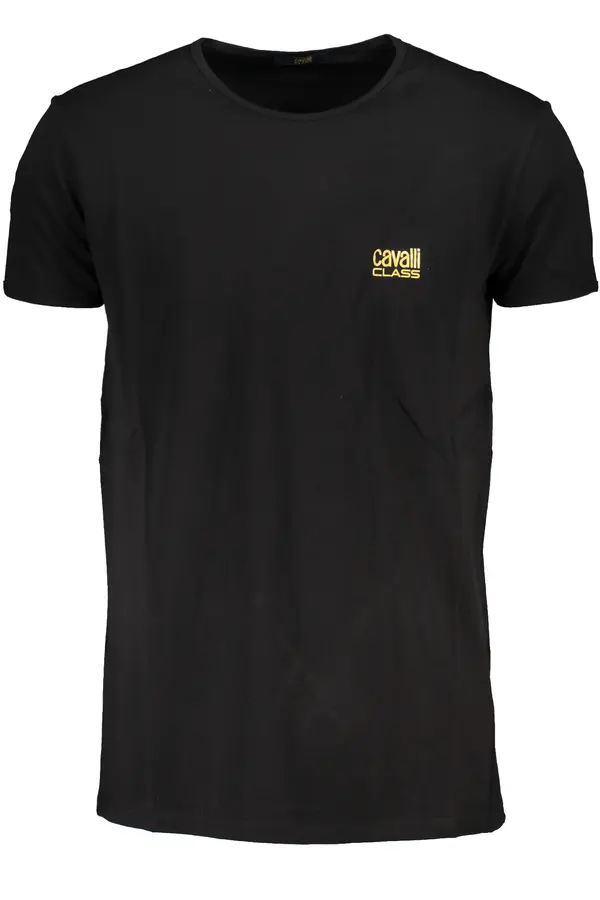 Cavalli Class CAVALLI CLASS MEN'S SHORT SLEEVE T-SHIRT BLACK