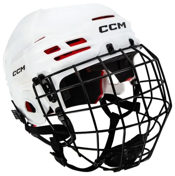 CCM CCM Tacks 70 white Hockey Helmet Combo