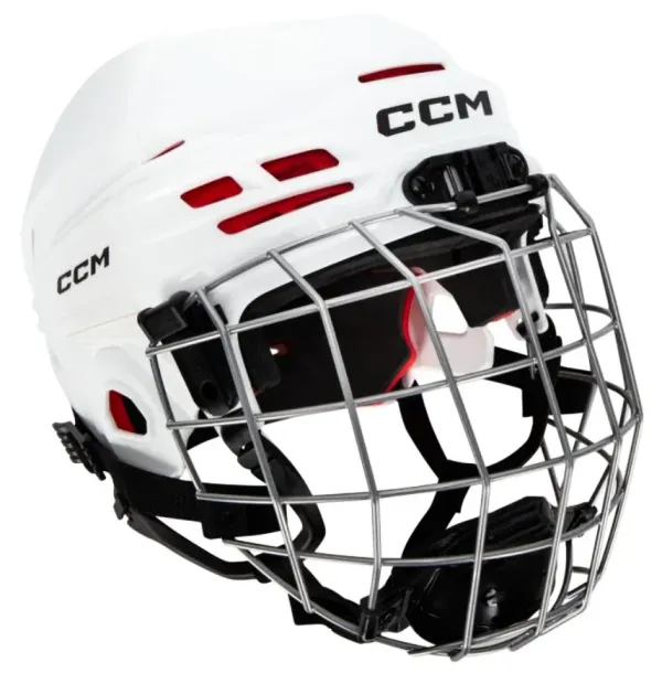 CCM CCM Tacks 70 white Ice Hockey Helmet Combo Pupil (youth)