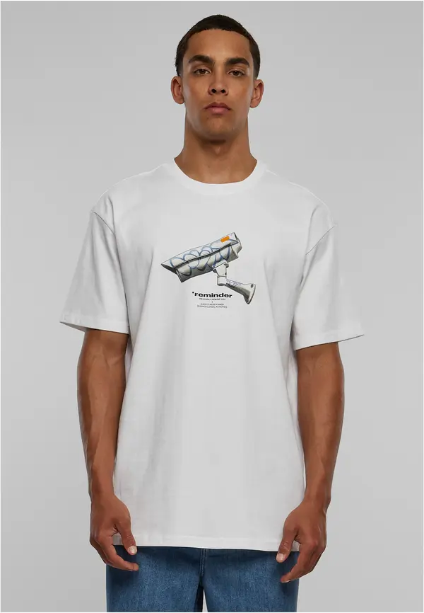 Mister Tee CCTV oversize t-shirt white