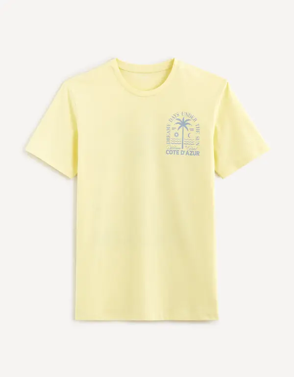 Celio Celio Ateazur T-Shirt with Print - Men's