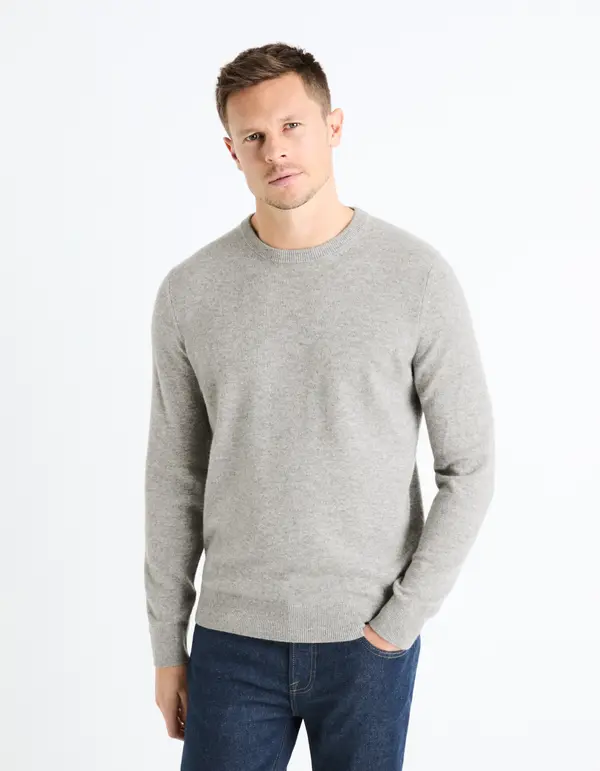 Celio Celio Cashmere Sweater Jecloud - Mens