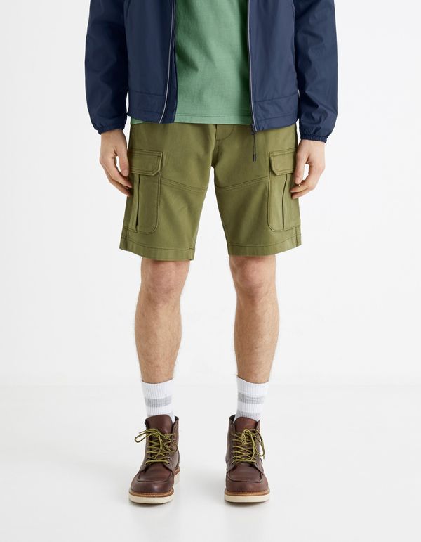 Celio Celio Cotton Cargo Shorts Bolookbm - Men