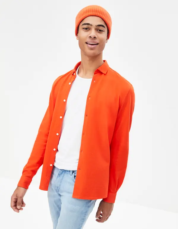 Celio Celio Cotton Shirt Ramaille - Men's