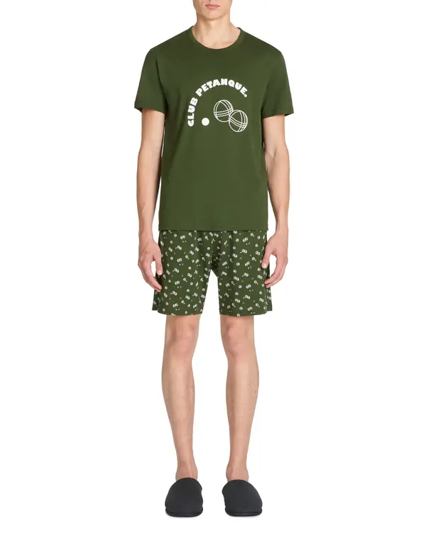 Celio Celio Cotton Short Pajamas Jipyboule - Mens