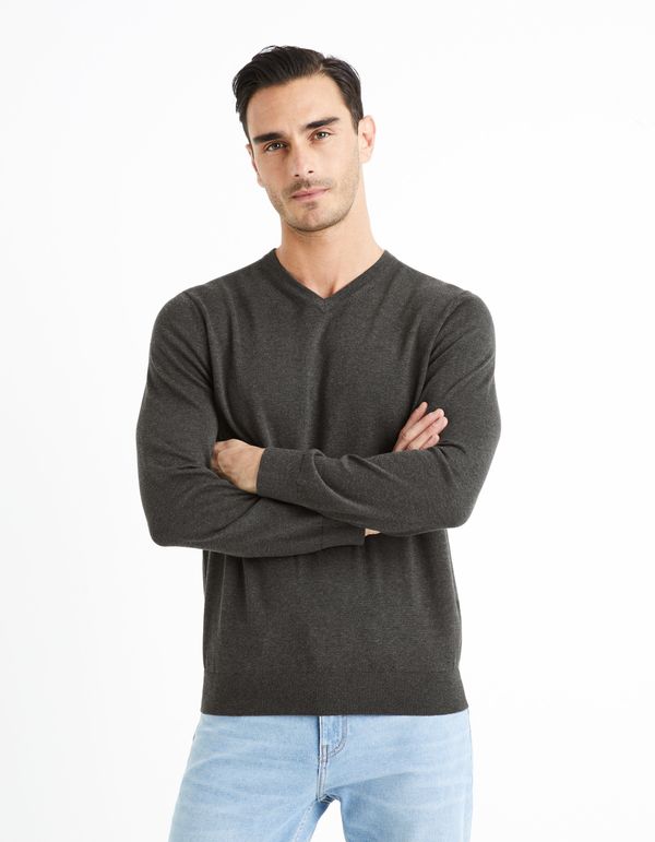 Celio Celio Cotton Sweater Decotonv - Men